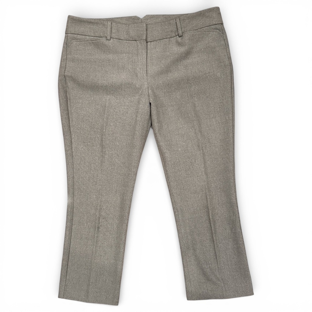 EXPRESS Mid-rise slim dress cropped pants gray size 10
